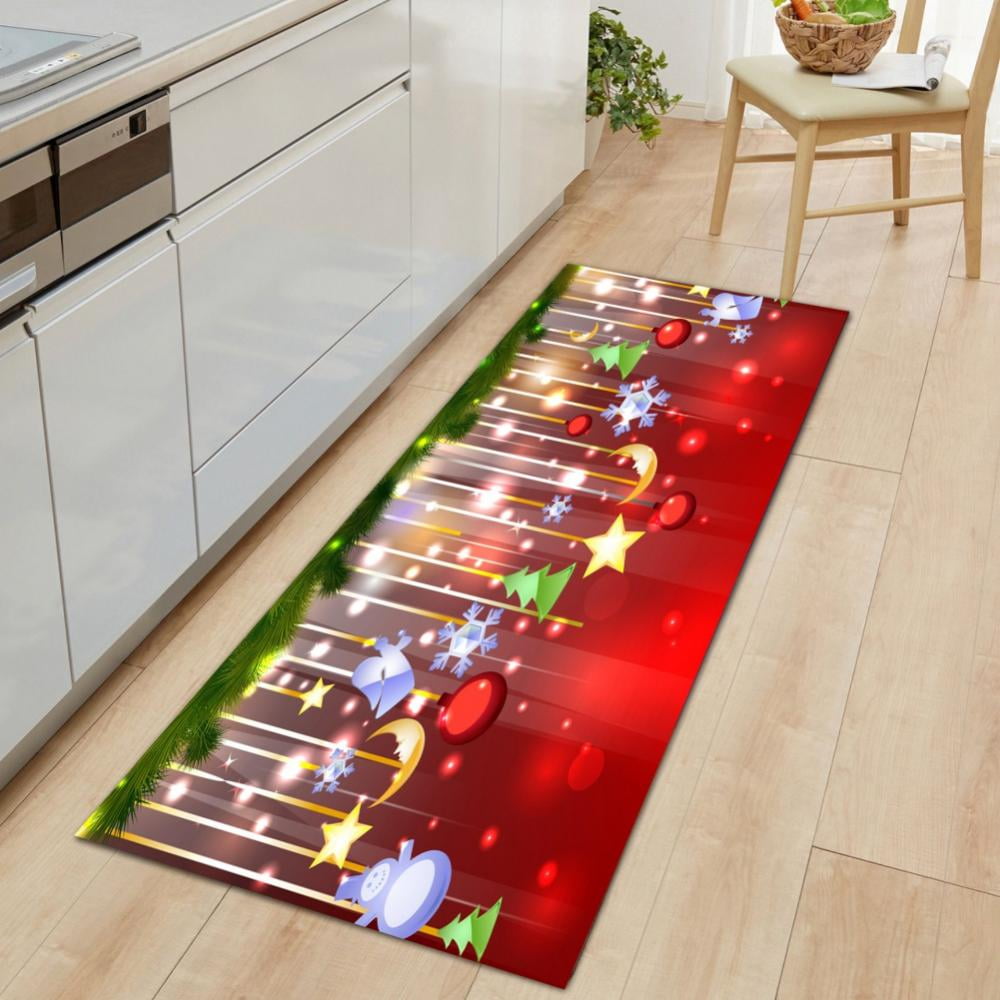 PROMOTION SALES!!Home Decoration Carpet Christmas Rug NonSlip Rubber Backing Carpet Merry