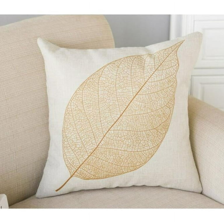 Clearance! Set of Two Throw Pillows Case, Justdolife Leaves Cushion Cover Bed Sofa Square Throw Pillow Case Home Office Decor Decorative for Couch