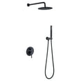 thumbnail image 1 of CLEARANCE! Shower System Shower Faucet Combo Set Wall Mounted with 10" Rainfall Shower Head and handheld shower faucet, Matte Black Finish with Brass Valve Rough-In, 1 of 1