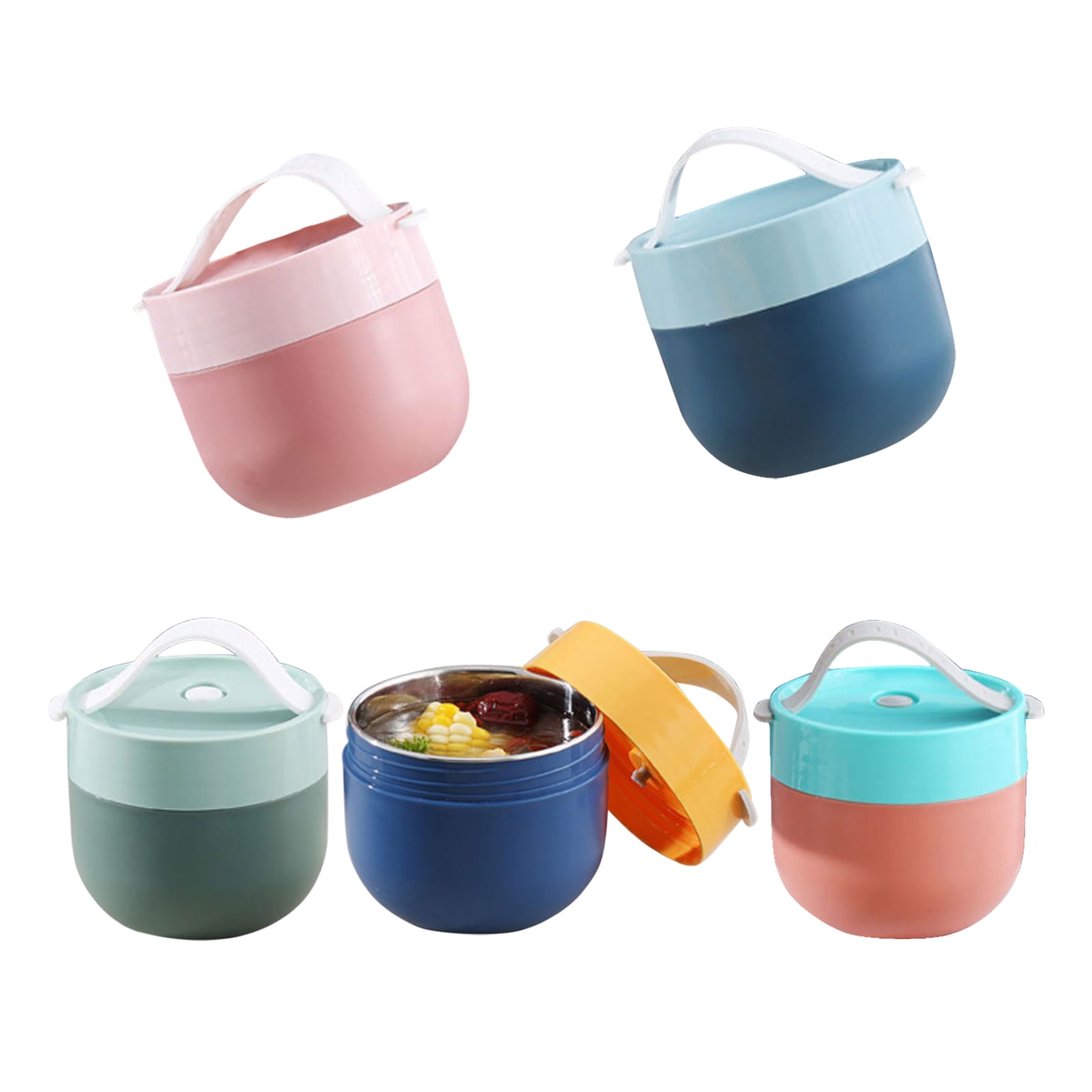 1pc Stainless Steel Insulated Food Bowl, Insulated Food Container, Soup  Cup, Portable Lunch Box, Breakfast Mug