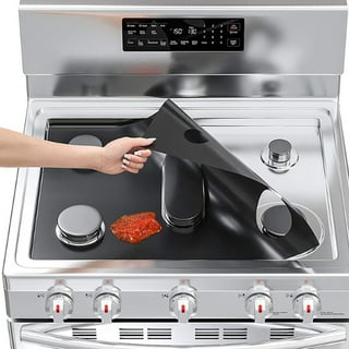 Stove Top Cover, 30.4 x 21.5 Electric Stove Cover Mat, Ceramic Glass Stove  Protector, Washable Rubber Stove Protector Keep Stove Clean, Black 