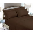 thumbnail image 1 of CLEARANCE Super Soft 1500 Series 2-Piece Pillowcase Set, King Size, Chocolate Brown, 1 of 5