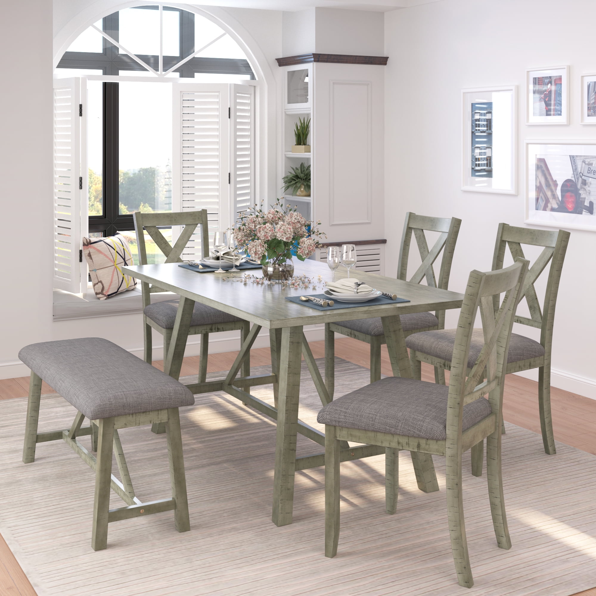 https://i5.walmartimages.com/seo/CLEARANCE-TOPMAX-6-Piece-Dining-Table-Set-Wood-chair-Kitchen-Table-Bench-4-Chairs-Rustic-Style-Gray-No-Difference-SH000109AAE_a46d1f69-fe14-4153-a6f1-92fcd78229fe.e7e2d59447b5879d832d48161517a78e.jpeg