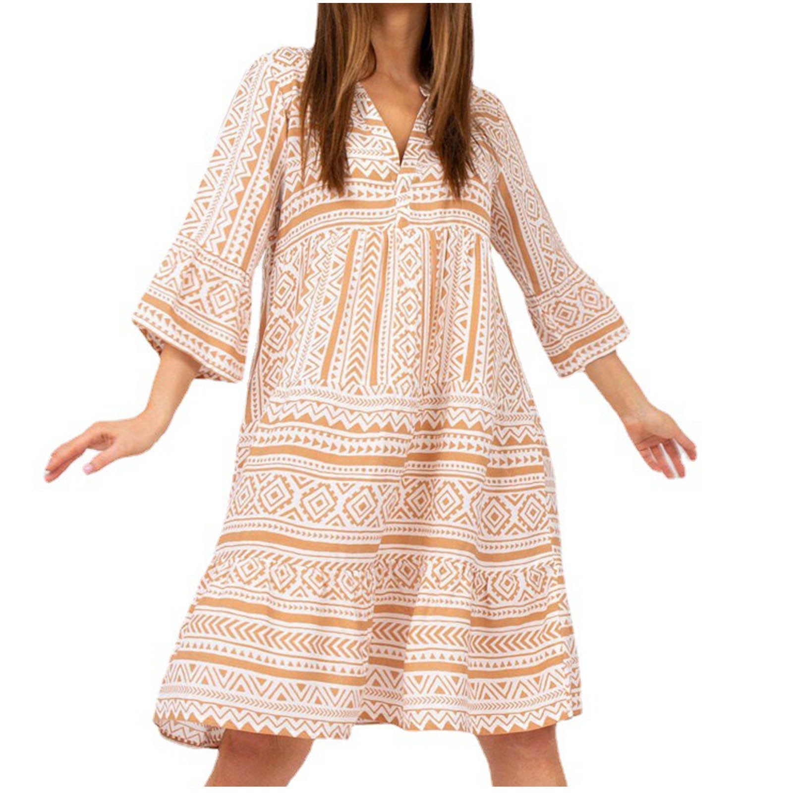 CLEARANCE V Neck Dresses for Women Yellow Dresses Egypt