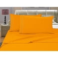 thumbnail image 1 of Elegant Comfort 4-Piece Microfiber Bed Sheet Set, Soft & Breathable, Wrinkle & Fade Resistant, Deep Pocket, Full, Orange, 1 of 5