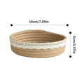 thumbnail image 1 of [CLEARANCE sale]Jute Storage Basket Cosmetics Remote Control Cotton Thread Storage Box, 1 of 6