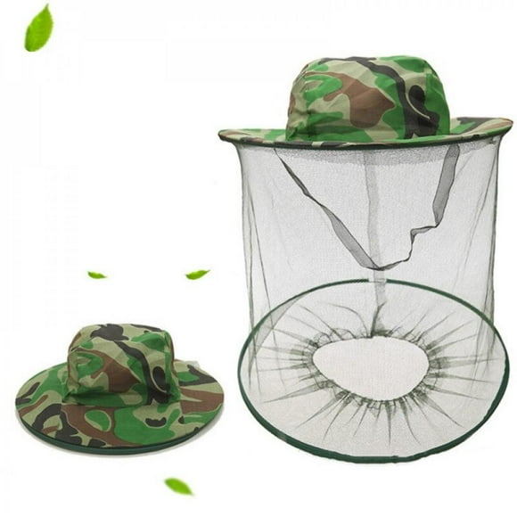 [CLEARANCE sales]Head Net Hat Wide Brim Anti Insect Bee Fly Face Mask Cap Protective Mesh Cover For Beekeeping Beekeeper