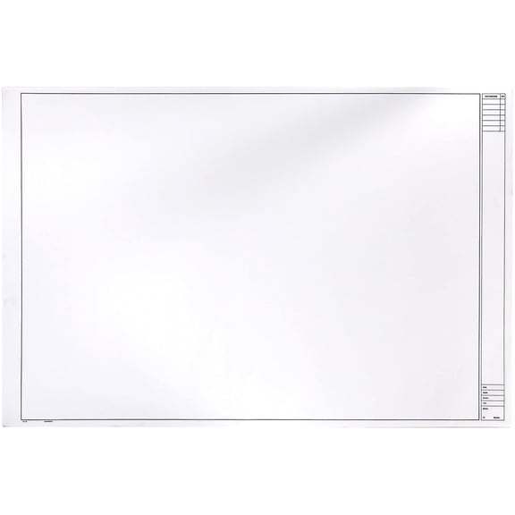 Clearprint 24" x 36" 1000H Design Vellum Sheets with Architect Title Block, 16 lb., 100% Cotton, 10 Sheets Per Pack, 1 Each