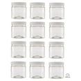 CLEARVIEW 1 Cup Plastic Jar 12 Pack Containers and Organization (8