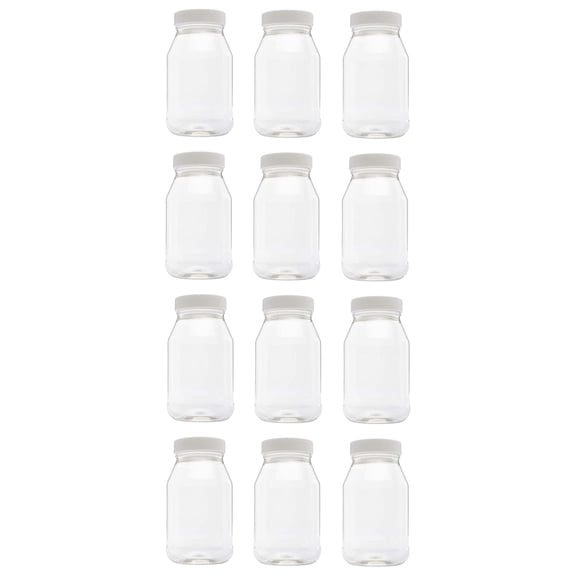 CLEARVIEW Quart Plastic Jars - 12 Pack | Containers and Organization (32 Ounce Jar with Neck)