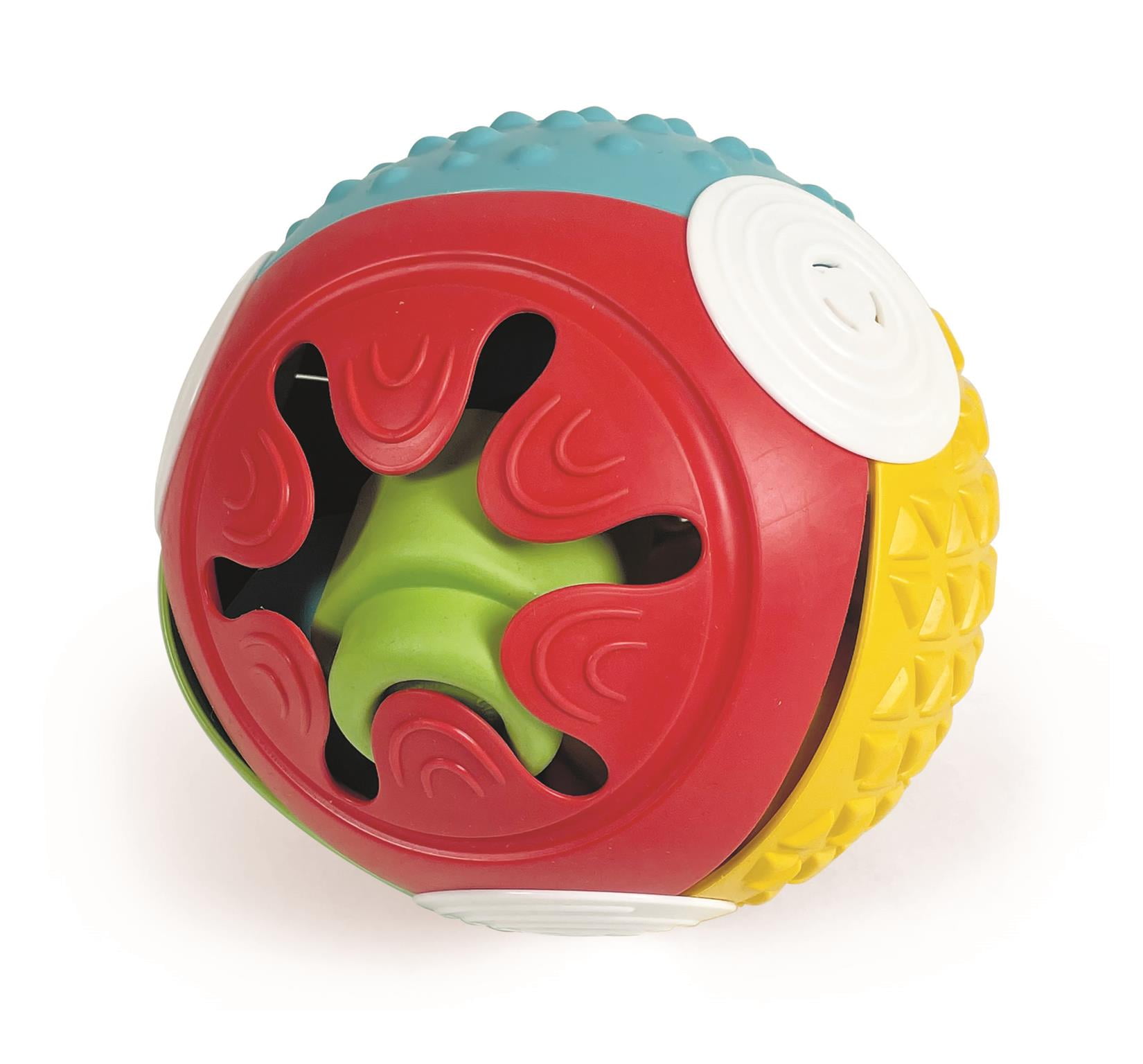 Clementoni Sensory Ball: 5 Soft Multicoloured Building Blocks for Babies, Develops Senses, Motor Skills & Coordination, Washable (6-36 months)