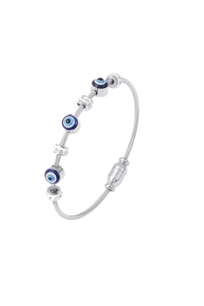Women and Girls Evil Eye Bracelet|Anti Tarnish Bracelet|Stylish Magnet Bracelet Kada|Aesthetic Jewellery , Accessories Anti Tarnish Jewellery, Stainless Steel Bracelet Gifts