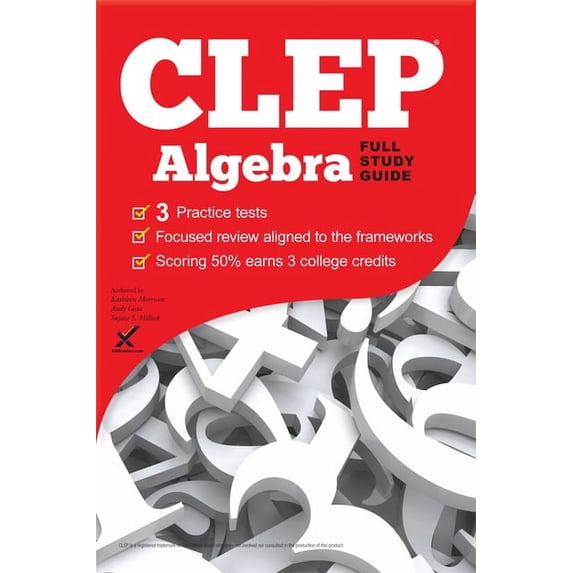 CLEP Algebra 2017 (Paperback)