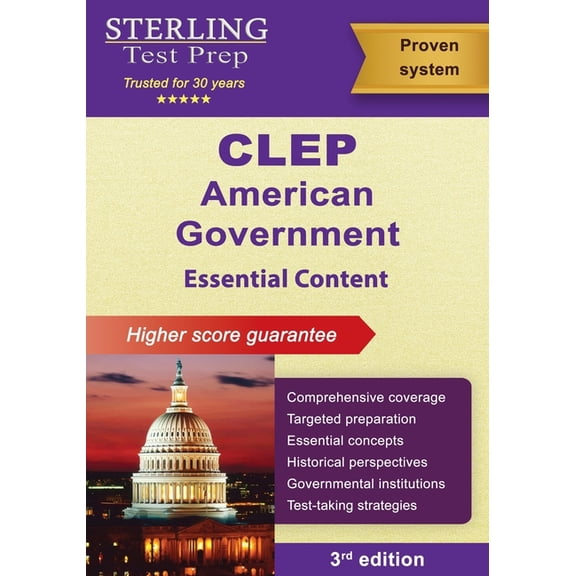 CLEP American Government: Essential Content, (Paperback)