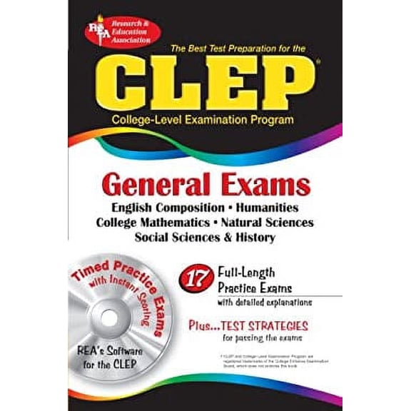Pre-Owned CLEP General Exams w/ CD-ROM (CLEP Test Preparation) (Paperback) 0878912754 9780878912759
