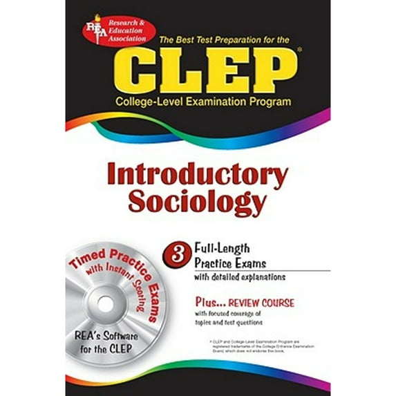 Pre-Owned CLEP Introductory Sociology w/CD (REA) - The Best Test Prep for the CLEP Exam (Paperback) 0878912762 9780878912766
