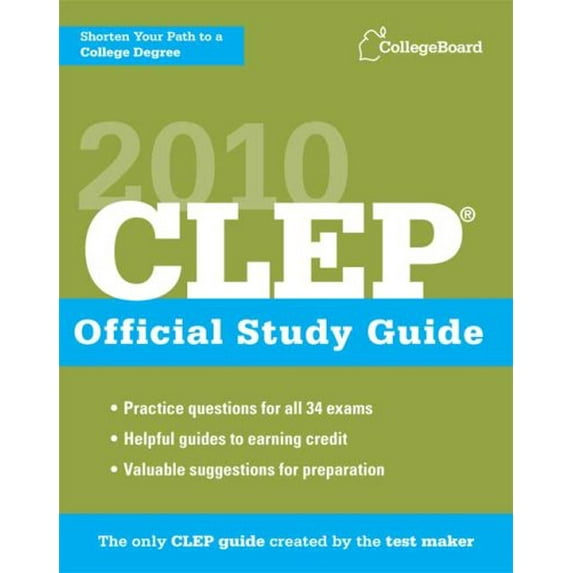 Pre-Owned CLEP Official Study Guide: College-Level Examination Program (Paperback) 0874478537 9780874478532