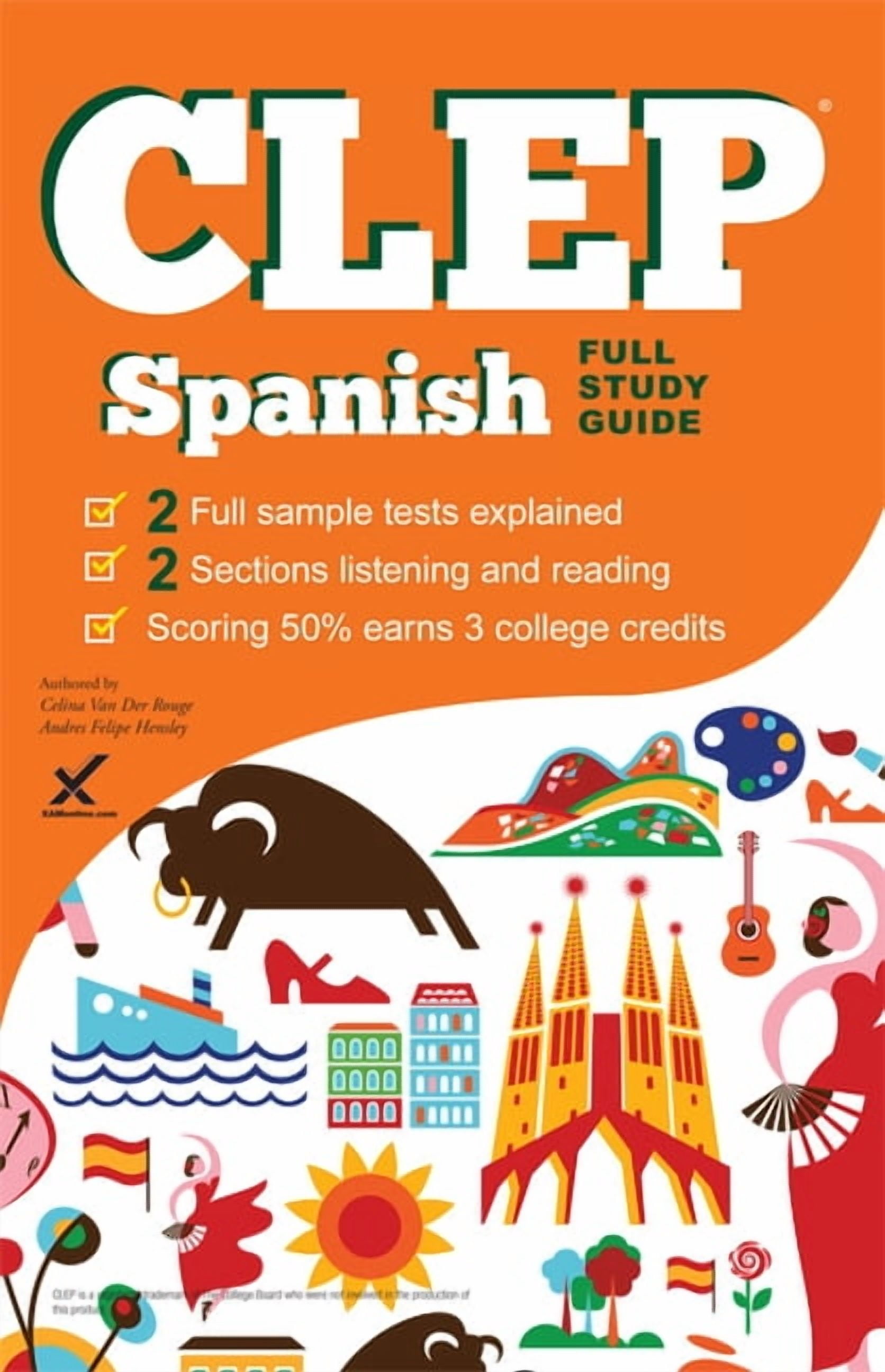 CLEP Spanish 2017 (Paperback) - Walmart.com