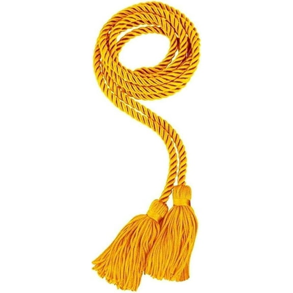 CLERKMANS Antique Gold Graduation Honor Cord, Tassels