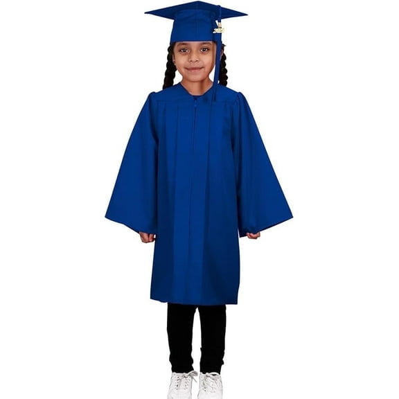 CLERKMANS Child Preschool & Kindergarten Graduation Gown, Cap & Tassel Package
