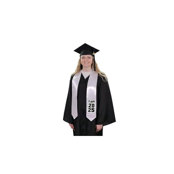 CLERKMANS Class of 2025 Graduation Stole - (White)
