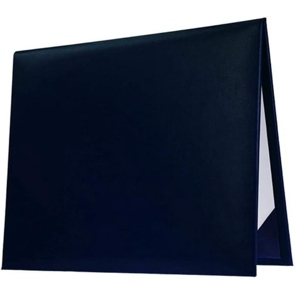 CLERKMANS Diploma Cover for Certificate - 8.5''x 11'' - Graduation Certificate Holders - (Navy Blue)
