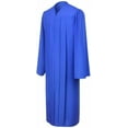 thumbnail image 1 of CLERKMANS Unisex Adult Matte Graduation Gown & Robe, Royal Blue, 1 PCS, 1 of 5