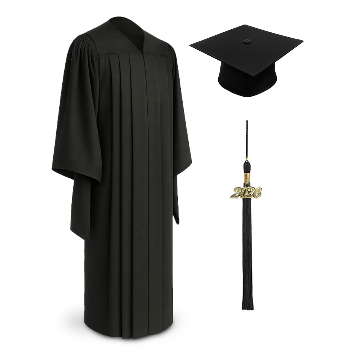 CLERKMANS Unisex Deluxe Doctoral PhD Graduation Gown - Doctorate Robe ...