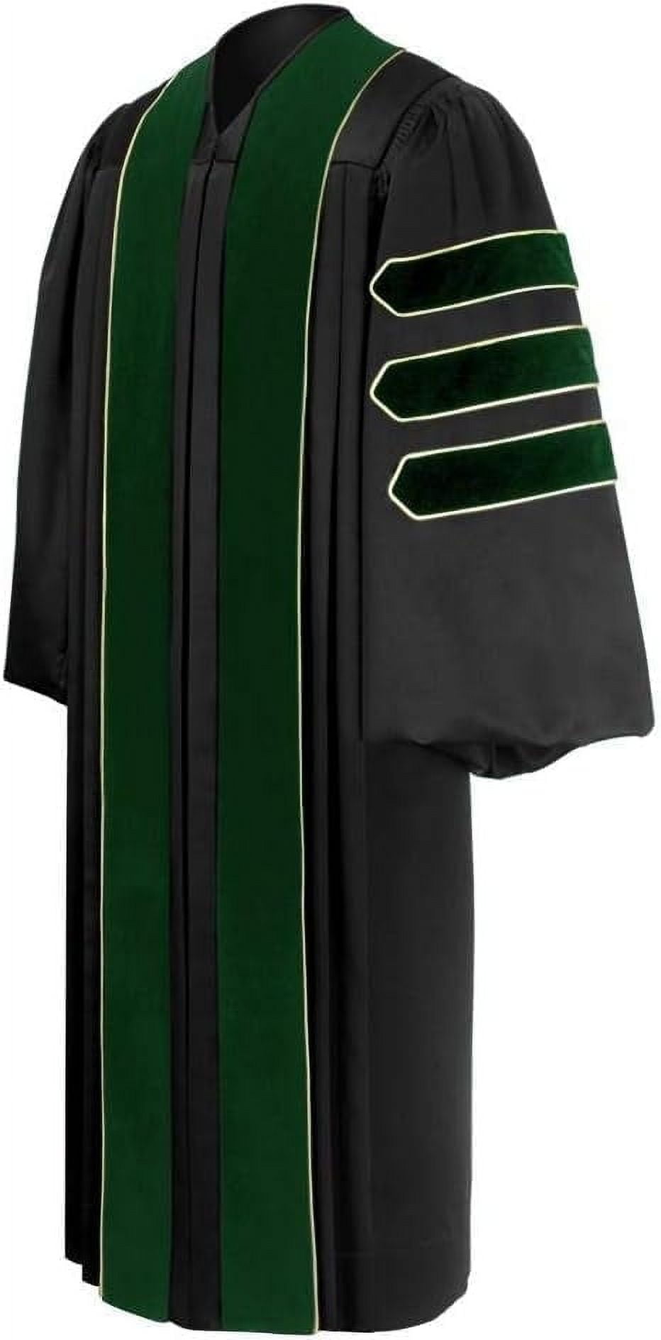 CLERKMANS Unisex Medicine Doctoral Graduation Gown – Doctorate PhD Robe ...