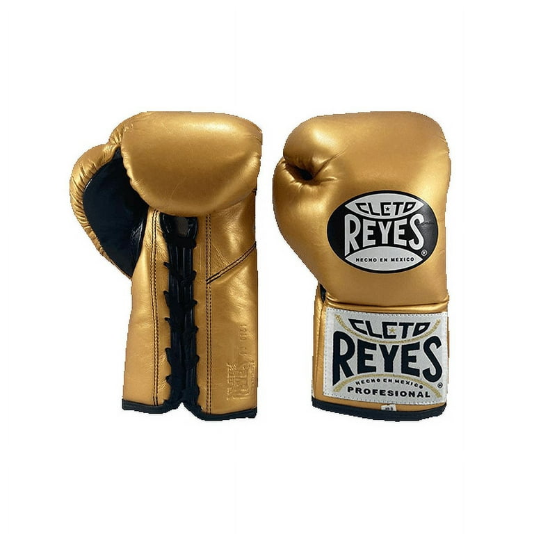 CLETO REYES Professional Boxing Gloves for Man and Woman (8oz, Solid Gold)  