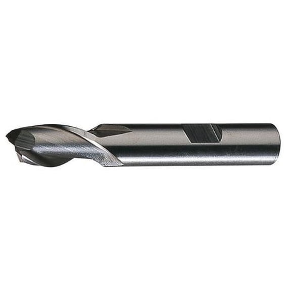 CLEVELAND C33752 HSS End Mill,39/64 In D,1 5/16 In Cut L