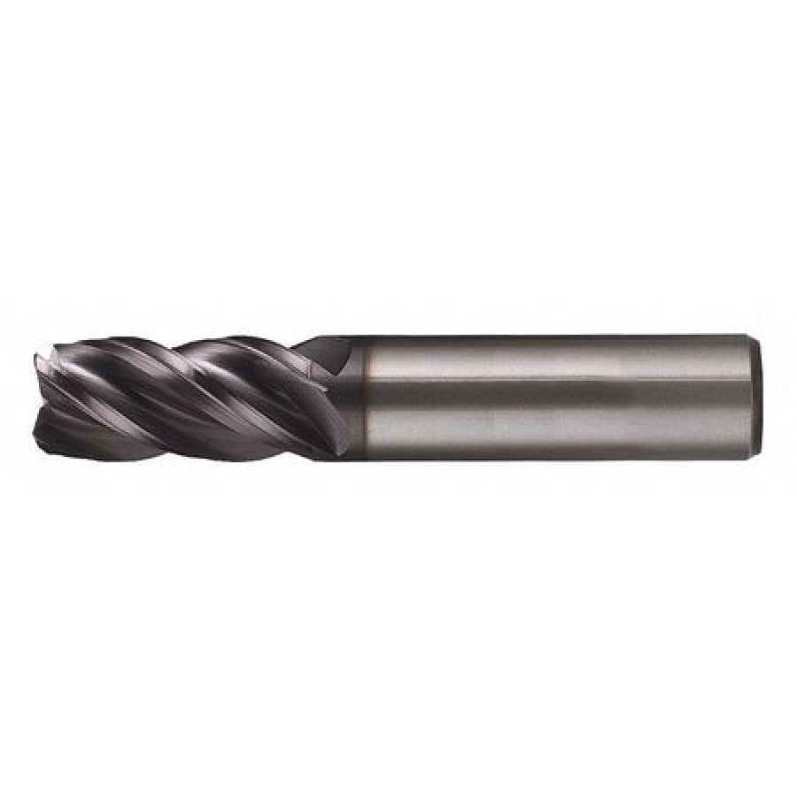 CLEVELAND C60006 Carbide End Mill,38 deg.,4FL,0.010 in.