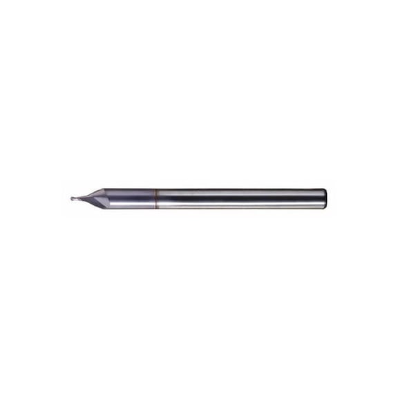 2-Flute Carbide Ball Nose Straight Flute Engraving Tool CEM-EG-2 TiCN 0.030x1/8x0.04x1-1/2