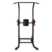 CLFHome Bosonshop Power Tower Multi-Functional Pull Up Bar Dip Station Push Up Workout Exercise Equipment Height Adjustable Heavy Duty Strength Training Stand