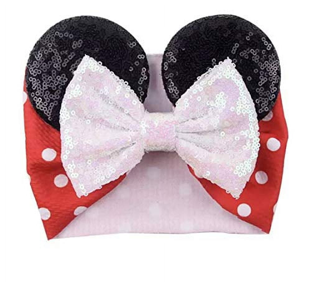CLGIFT Minnie Mouse Ears Baby/Toddler Headband, Minnie Mouse Baby