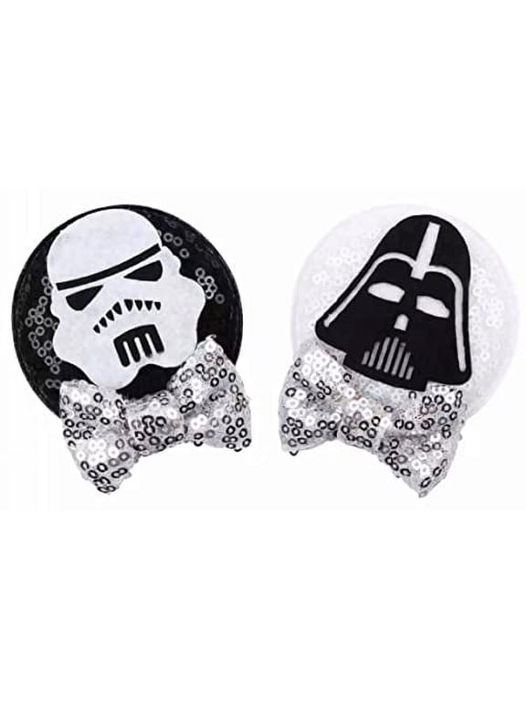 CLGIFT Minnie Mouse Ears Baby/Toddler Headband, Minnie Mouse Baby Ears, Minnie Mouse Ears Baby Headband, Toddler Headband (Star Wars Hair Clip)