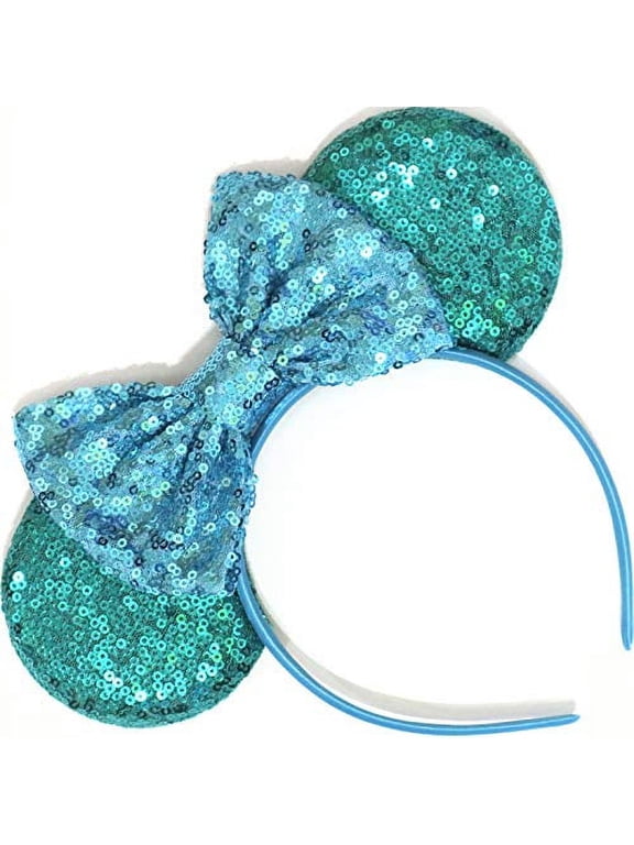 CLGIFT Teal Minnie Mouse Eas, Teal Ears, Teal Minnie Ears, Teal Mickey Ears, Ears (Ocean Blue)