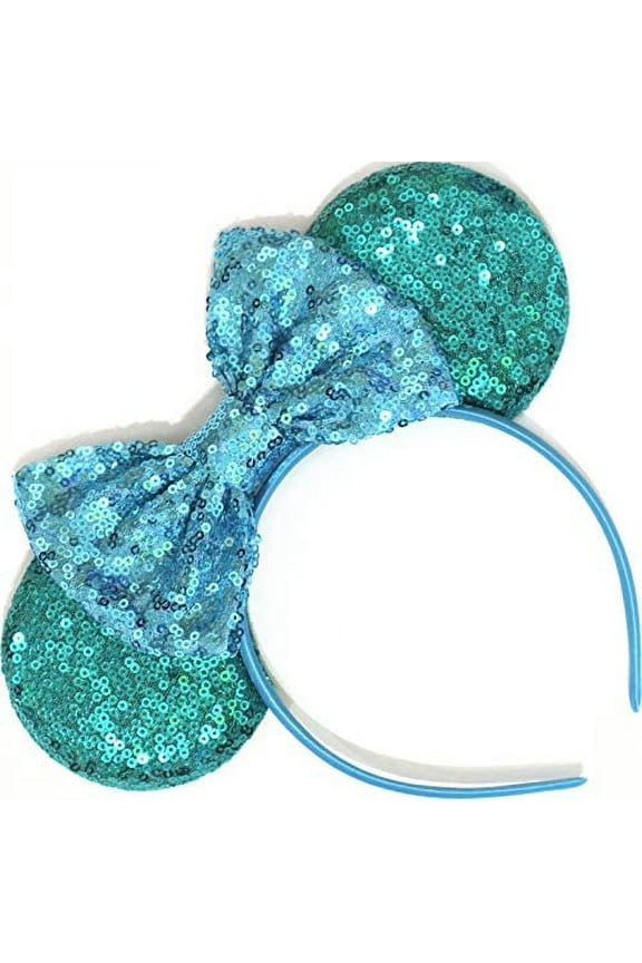 CLGIFT Teal Minnie Mouse Eas, Teal Ears, Teal Minnie Ears, Teal Mickey Ears, Ears (Ocean Blue)