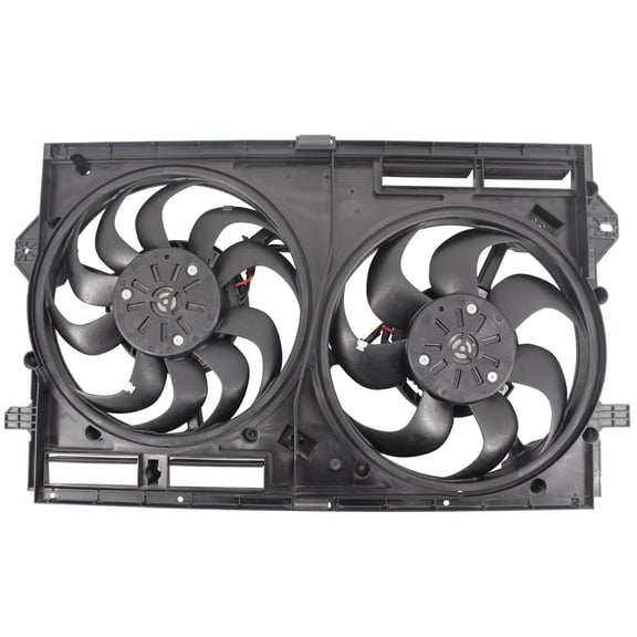 CLH Dual Radiator Cooling Fan w/ Shroud Assembly