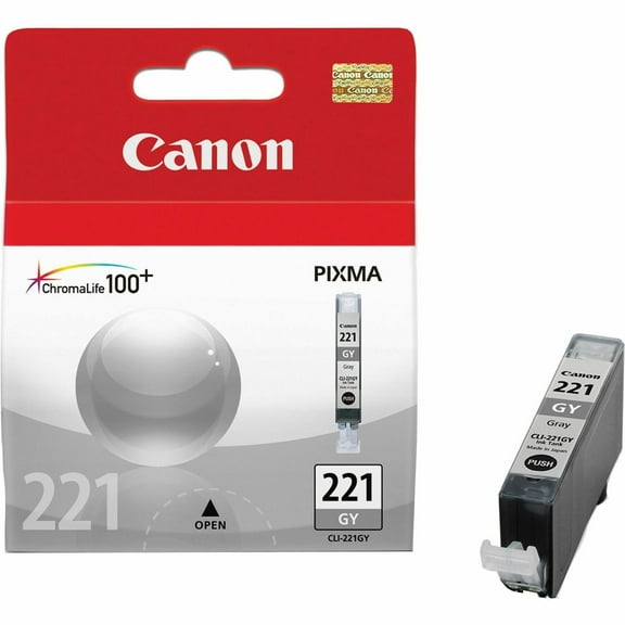 Canon Ink Dye Cartridge 510 Page Yield Gray CLI221GY