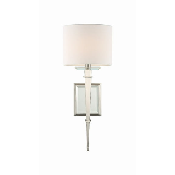 CLI-231-PN Crystorama Lighting Clifton - One Light Wall Sconce-Polished Nickel Finish