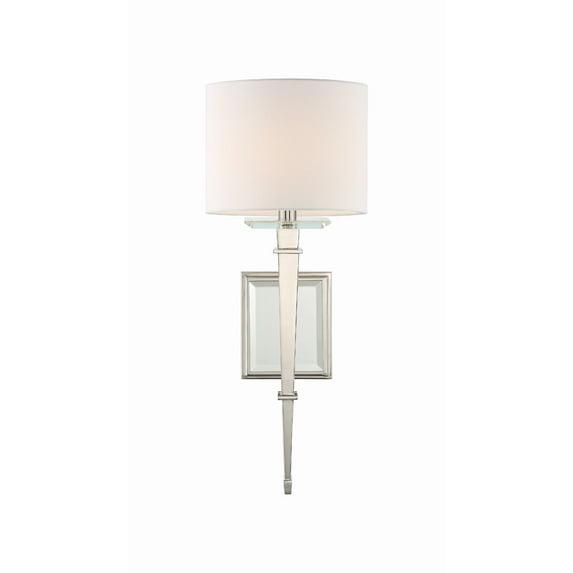 CLI-231-PN Crystorama Lighting Clifton - One Light Wall Sconce-Polished Nickel Finish