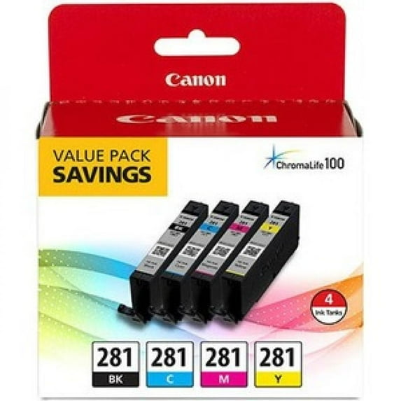 CLI-281 BKCMY 4 Pack