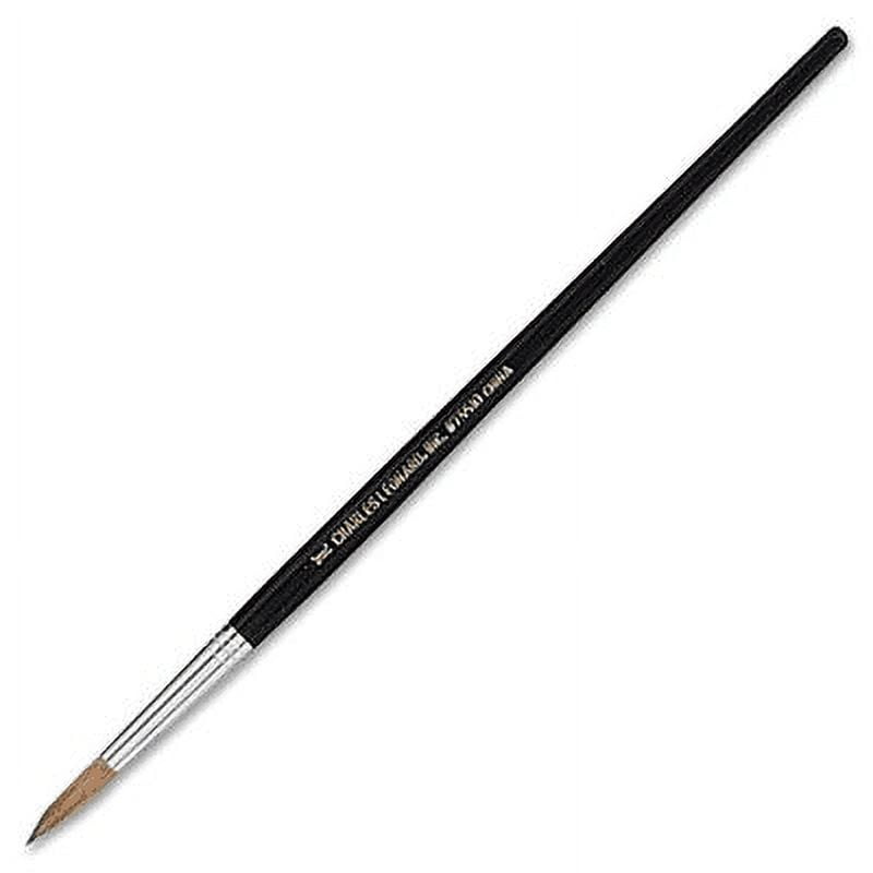 CLI Round Camel Hair Paint Brushes - 1 Brush(es) - No. 10 Wood Black Handle - Aluminum Ferrule CLI Round Camel Hair Paint Brushes - 1 Brush(es) - No. 10 Wood Black Handle - Aluminum Ferrule