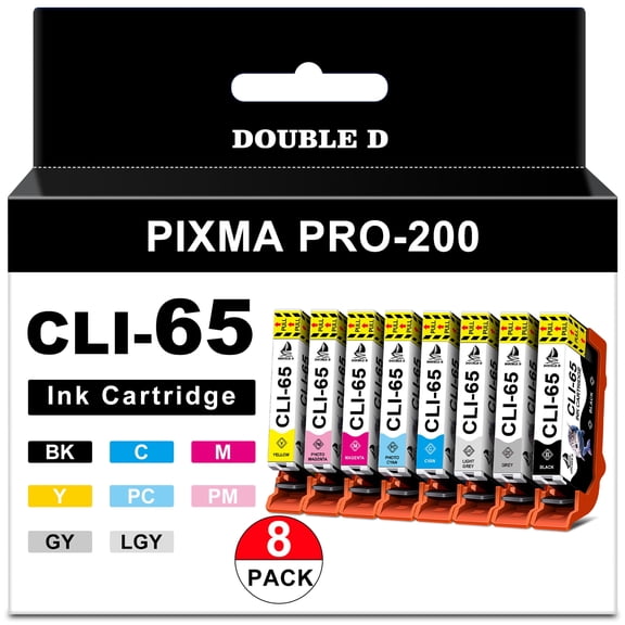 CLI-65 Ink Cartridges Compatible for Canon CLI-65 CLI65 Ink Cartridge for PIXMA PRO 200, PIXMA PRO 200S Printers