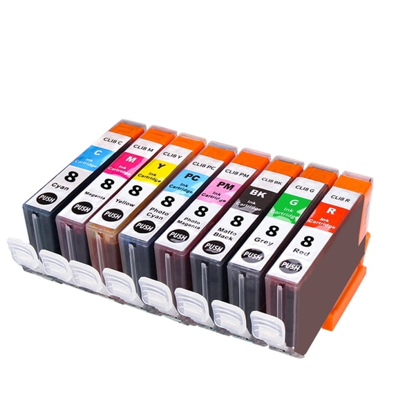CLI-8 Ink Tank Replacement for Canon Pixma Pro9000 Pro9000 Mark II Printer(8 Pack
