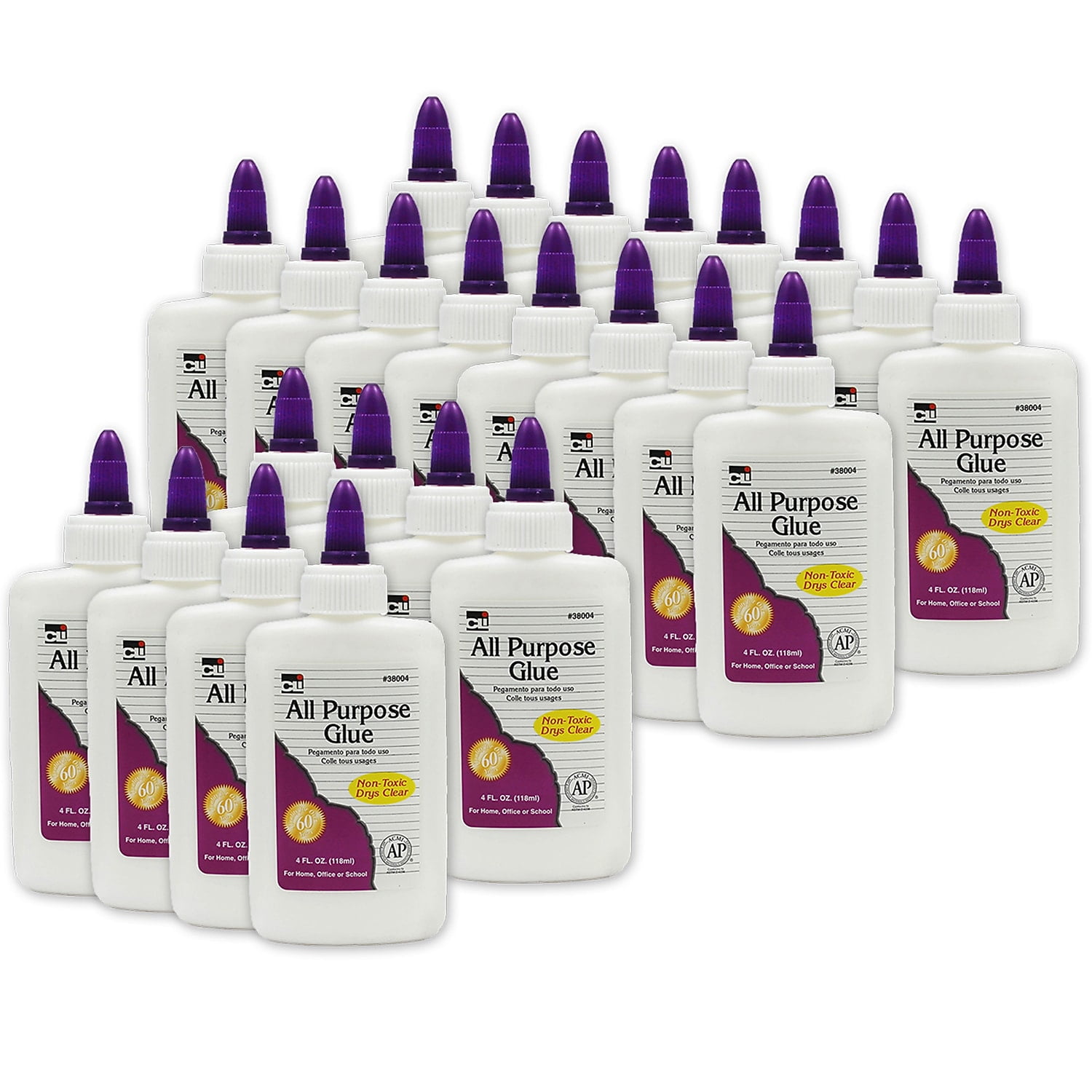 CLI All Purpose Glue 4 oz. 24 Bottles (CHL38004-24)