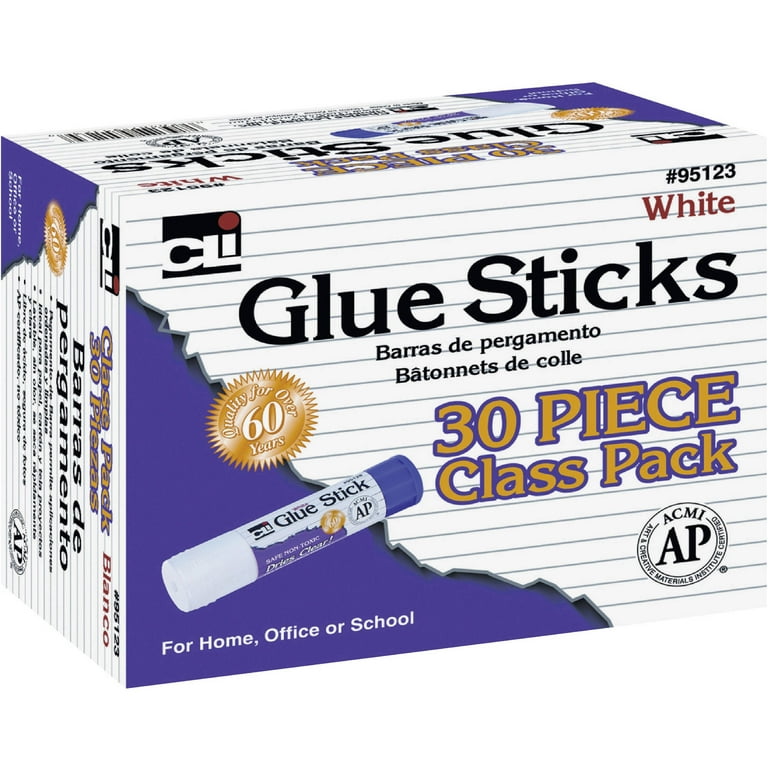  Creativity Street Large Glue Sticks, 30-Pack, White, 70-Ounce :  Everything Else