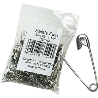 Silver Safety Pins Size 2 - 1.5 Inch 144 Pieces 