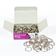 thumbnail image 1 of Charles Leonard Loose Leaf Rings with Snap Closure, Nickel Plated, 3/4 Inch Diameter, 100/Box, 1 of 2